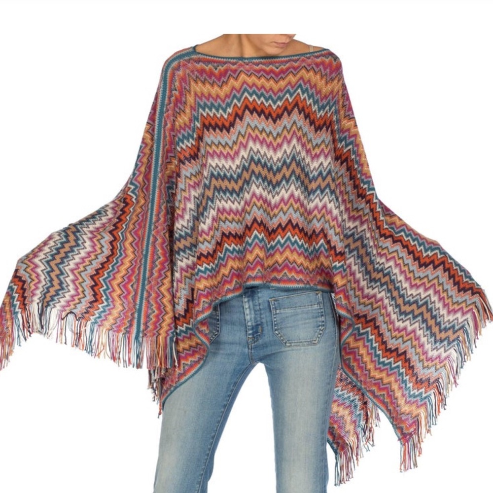 Missoni 100% Wool Poncho RARE VINTAGE
